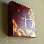 Pink and Gold Cross I