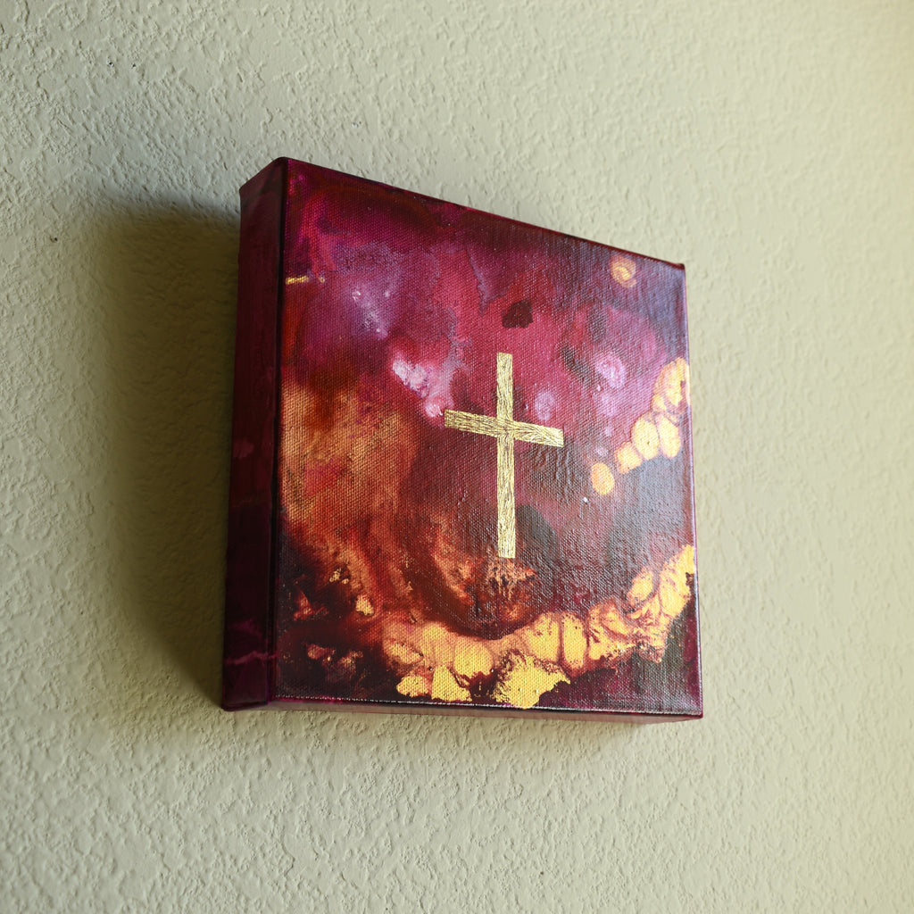 Pink and Gold Cross II